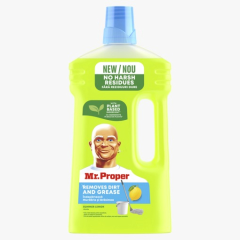 Solutii Curatare Pardoseli - Detergent Pardoseli, Mr Proper, Parchet, Lemon, 1 L