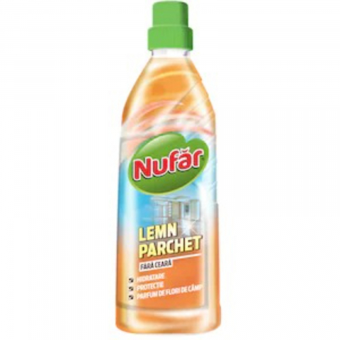 Solutii Curatare Pardoseli - Detergent Pardoseli, Nufar, Lemn si Parchet, cu Ceara, 750 ml
