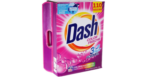 Detergent Rufe - Detergent Pudra, Dash Color Frische, 5,5 Kg, 110 SPALARI