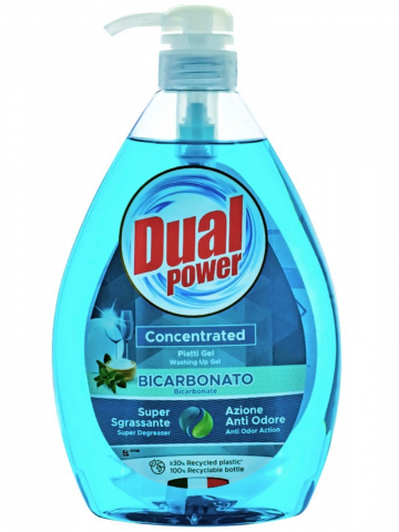 Detergent Vase - Detergent Vase Lichid, Dual Power, Bicarbonato & Salvia, 1 L