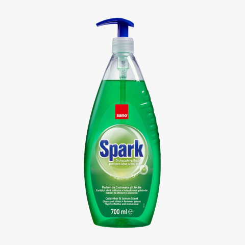 Detergent Vase - Detergent Vase Lichid, Sano, Spark, Castravete & Lamaie, 700 ml