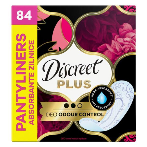 Absorbante Zilnice - DISCREET ABSORBANTE ZILNICE 84BUC ODOUR CONTROL