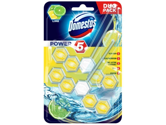 Odorizante WC - DOMESTOS ODORIZANT WC BILE 2X55G LIME