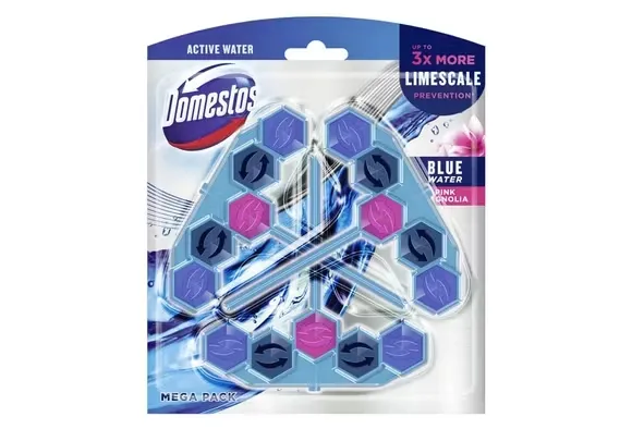 Odorizante WC - DOMESTOS ODORIZANT WC BILE 3X53G BLUE WATER PINK MAGNOLIA