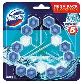 Odorizante WC - DOMESTOS ODORIZANT WC BILE 3X55G OCEAN
