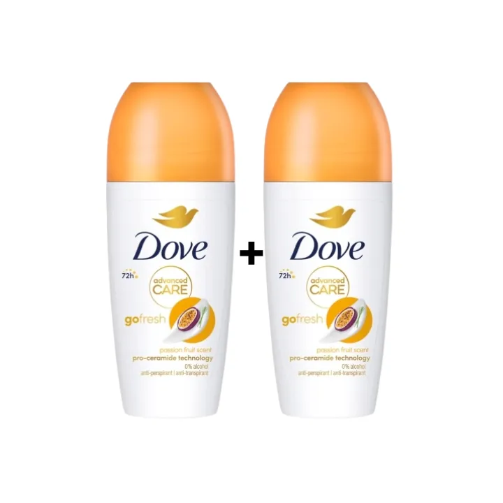 Ingrijire Personala - DOVE ANTIPERSPIRANT ROLL ON 2X50ML ADVANCED CARE PASSION FRUIT