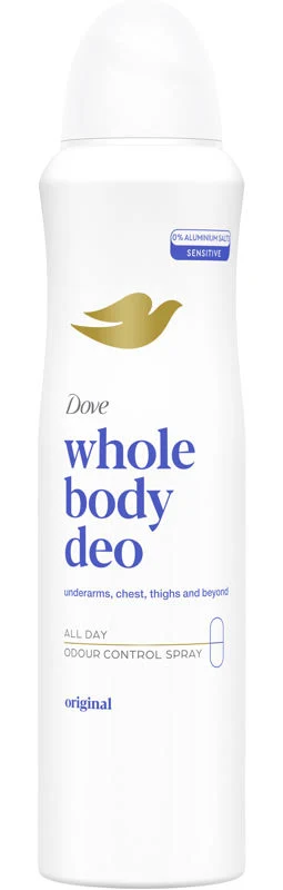 Ingrijire Personala - DOVE ANTIPERSPIRANT SPRAY WHOLE BODY 150ML ORIGINAL