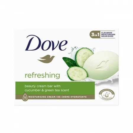 Dove, Sapun, Refreshing, Cucumber & Green Tea Scent, 90g