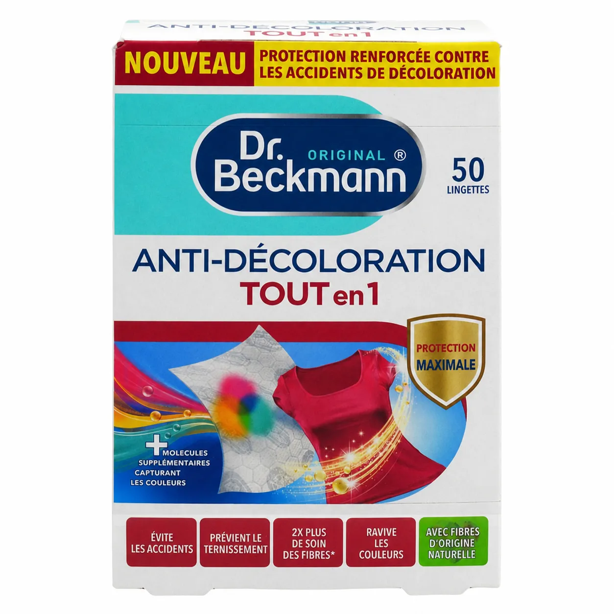 Detergent Rufe - DR. BECKMANN SERVETELE CAPTATOARE CULOARE 50BUC