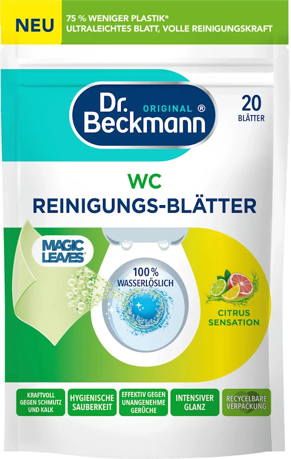 Produse de Curatenie - DR. BECKMANN SERVETELE CURATARE TOALETA 20BUC CITRICE