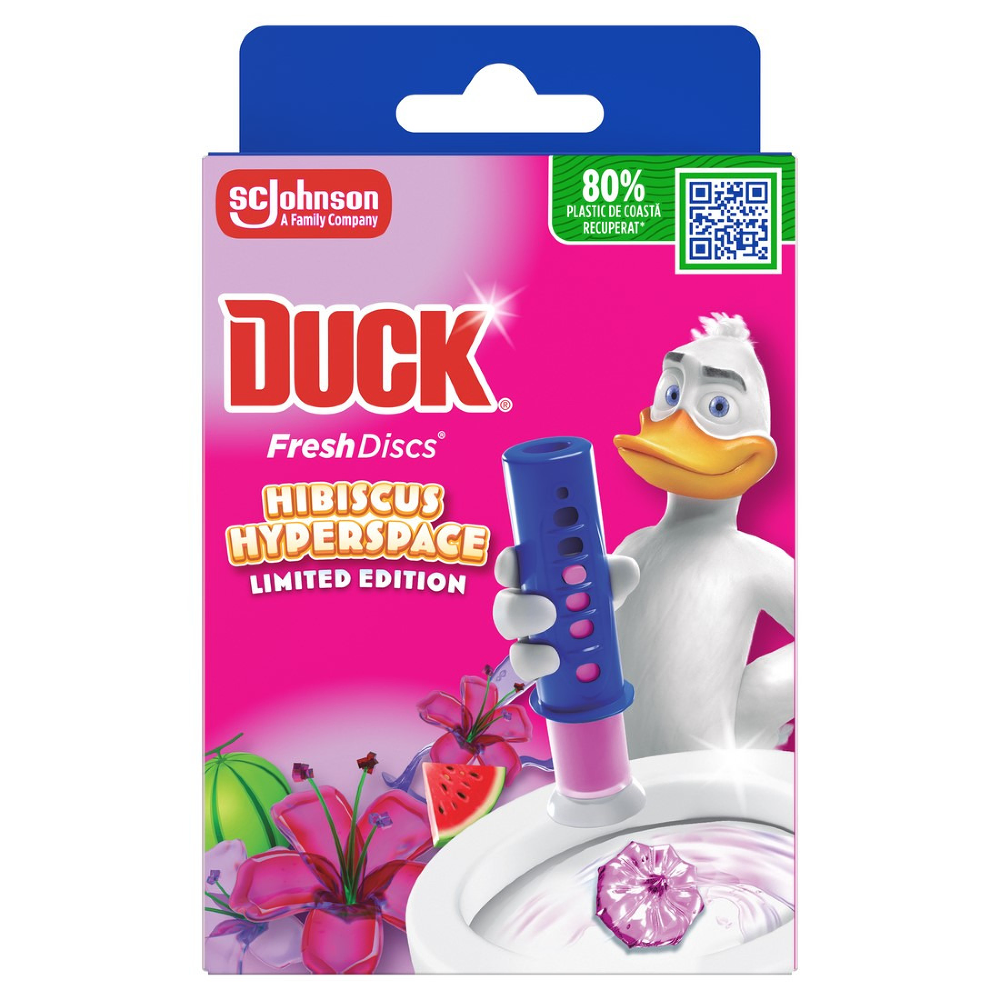 Produse de Curatenie - DUCK FRESH DISCS APARAT WC 36ML HIBISCUS