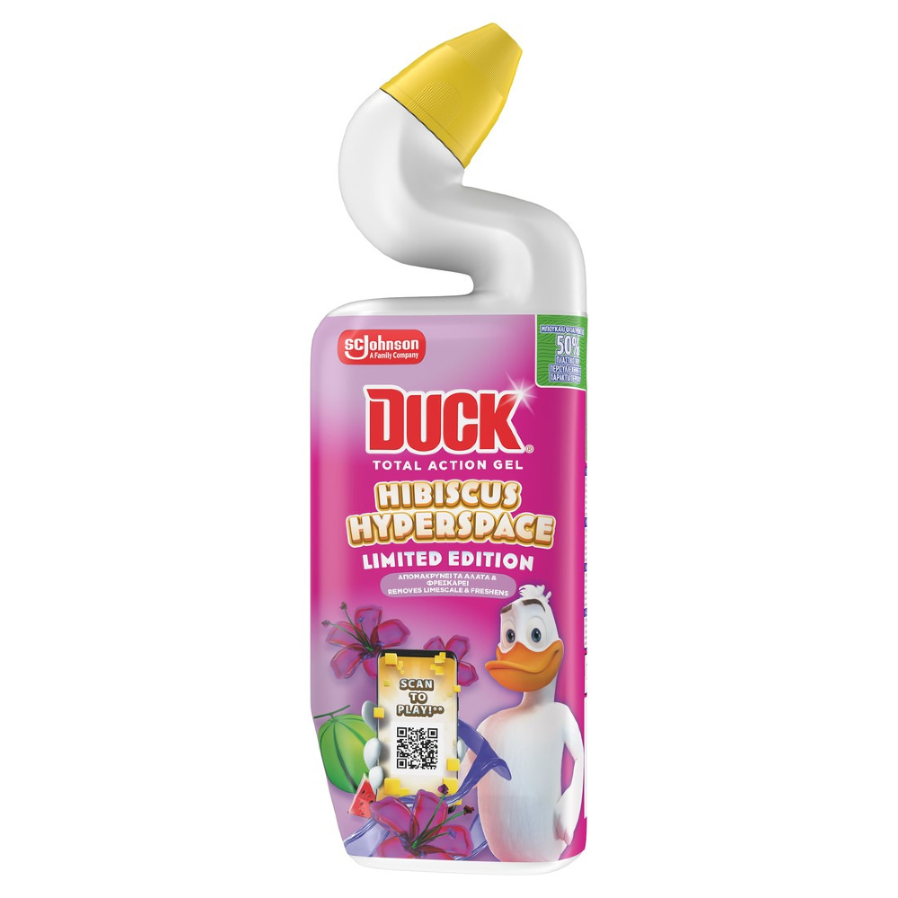 Dezinfectant - DUCK TOTAL ACTION GEL 750ML HIBISCUS