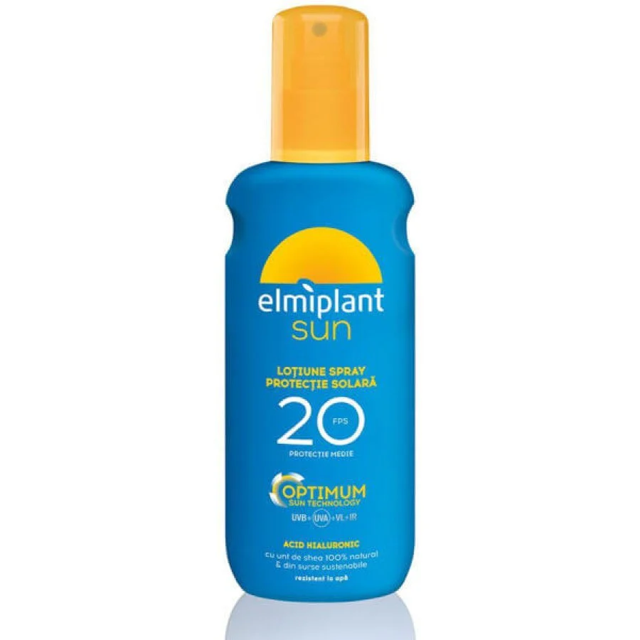 Creme si Lotiuni de Corp - ELMIPLANT SUN LOTIUNE PLAJA 200ML ACID HIALURONIC SPF20
