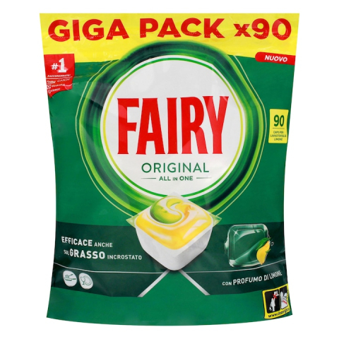 Capsule si Tablete pentru Masina de Spalat Vase - FAIRY DETERGENT VASE CAPSULE 90BUC ALL IN ONE LAMAIE