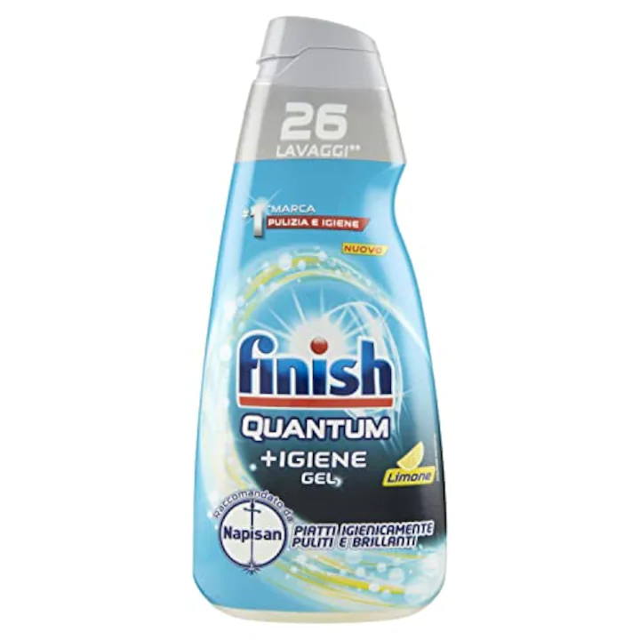 Capsule si Tablete pentru Masina de Spalat Vase - FINISH DETERGENT GEL 560ML QUANTUM IGIENIZANT 26SP
