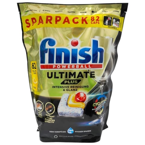 Capsule si Tablete pentru Masina de Spalat Vase - FINISH DETERGENT VASE CAPSULE 82BUC ULTIMATE PLUS ALL IN 1 CITRUS
