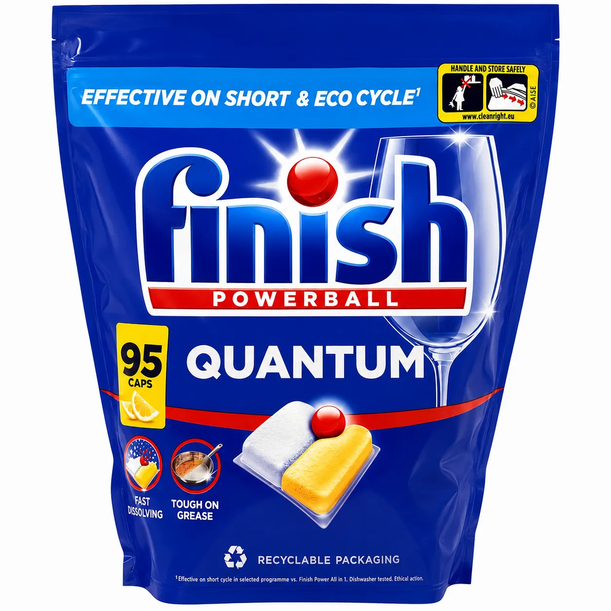 Capsule si Tablete pentru Masina de Spalat Vase - FINISH DETERGENT VASE CAPSULE 95BUC QUANTUM LAMAIE