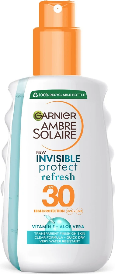 Ingrijire Personala - Garnier Ambre Solaire Invisible Protect Refresh Sun Protection Spray SPF30