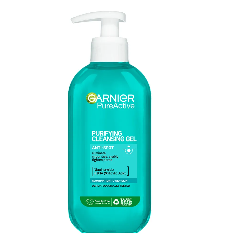 Ingrijirea Tenului - GARNIER GEL CURATARE FATA 200ML NIACINAMIDE+ACID SALICILIC