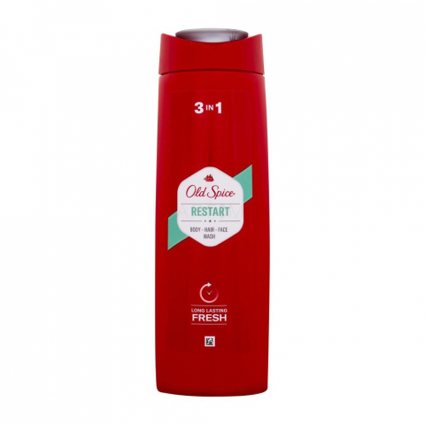 Gel de Dus pentru Barbati - Gel de Dus, 3 in 1, Old Spice, Restart, 400 ml