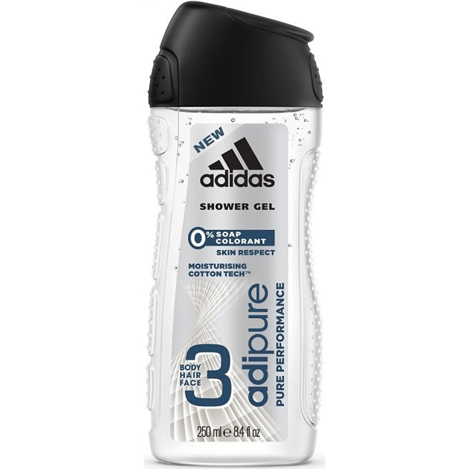 Sampon pentru Barbati - Gel de Dus, Adidas, Men, Adipure, 250 ml