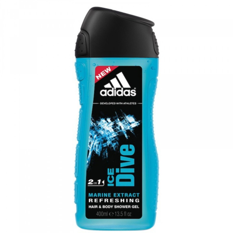 Gel de Dus pentru Barbati - Gel de Dus, Adidas, Men, Ice Dive, 400 ml