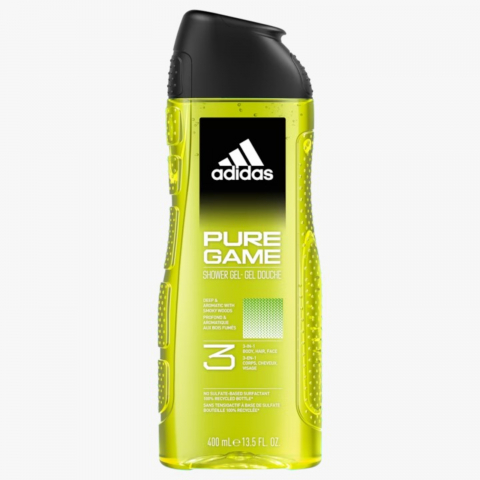 Gel de Dus pentru Barbati - Gel de Dus, Adidas, Men, Pure Game, 400 ml