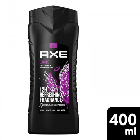 Gel de Dus pentru Barbati - Gel de Dus, AXE, Excite, 400 ml
