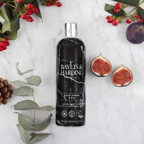 Gel de Dus, Baylis & Harding Elements, Dark Amber & Fig, 500 ml [1]