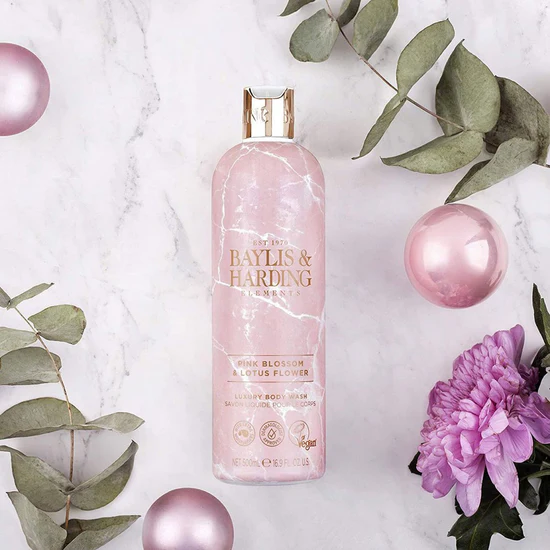 Gel de Dus, Baylis & Harding Elements, Pink Blossom & Lotus Flower, 500 ml [2]