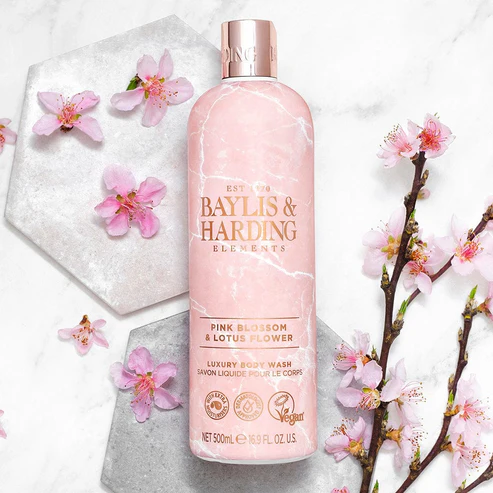 Gel de Dus, Baylis & Harding Elements, Pink Blossom & Lotus Flower, 500 ml [1]