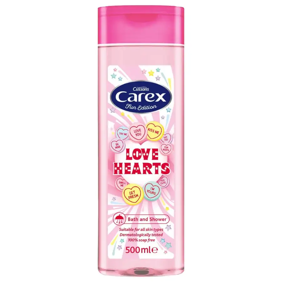 Gel de Dus - Gel de Dus, Cussons Carex, Bath & Shower, Love Hearts, 500 ml