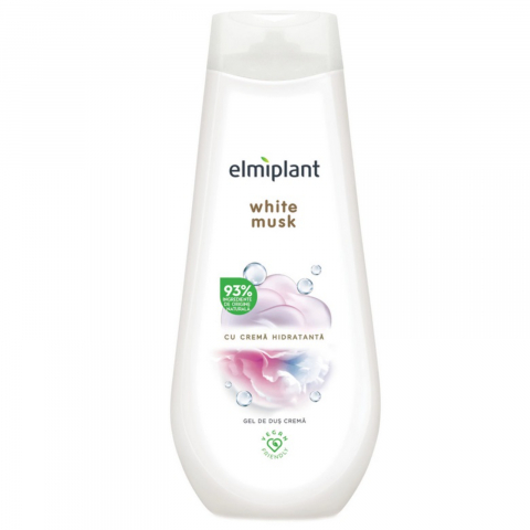 Ingrijire Personala - Gel de Dus Crema, Elmiplant, White Musk, 400 ml