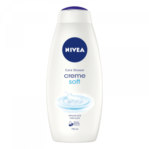 Dus si Baie - Gel de Dus, Nivea, Creme Soft, 750 ml