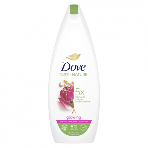 Gel de Dus - Gel de Dus, Dove, Glowing, Lotus Flower Extract & Rice Water, 600 ml