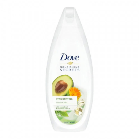 Gel de Dus - Gel de Dus, Dove, Invigorating, Ulei de Avocado si Extract Musetel, 225 g