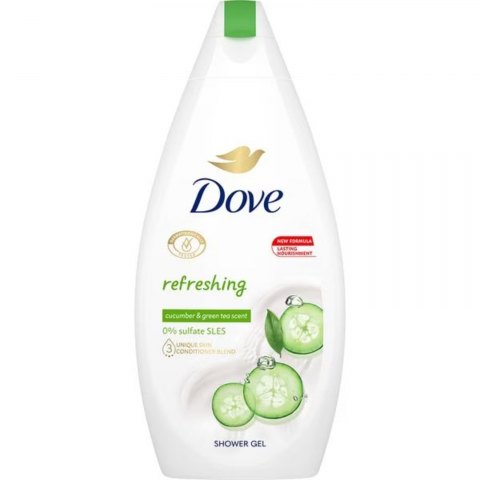 Gel de Dus - Gel de Dus, Dove, Refreshing, Cucumber & Green Tea, 450 ml