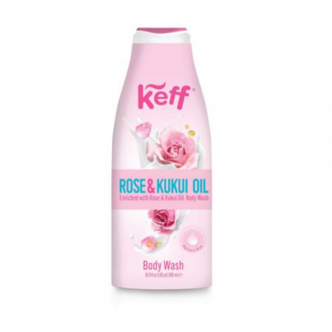 Gel de Dus - Gel de Dus, Keff, Rose - Kukui Oil, 500 ml