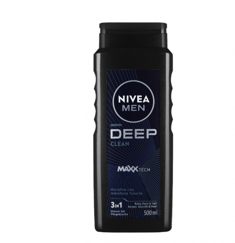 Gel de Dus pentru Barbati - Gel de Dus, Nivea Men, Deep Clean, 500 ml