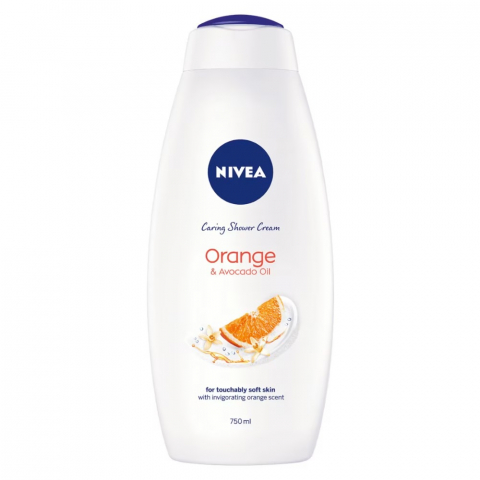 Dus si Baie - Gel de Dus, Nivea, Orange & Avocado Oil, 750 ml