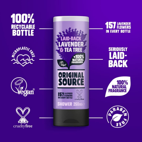 Gel de Dus, Original Source, Lavender & Tea Tree, 250 ml [1]