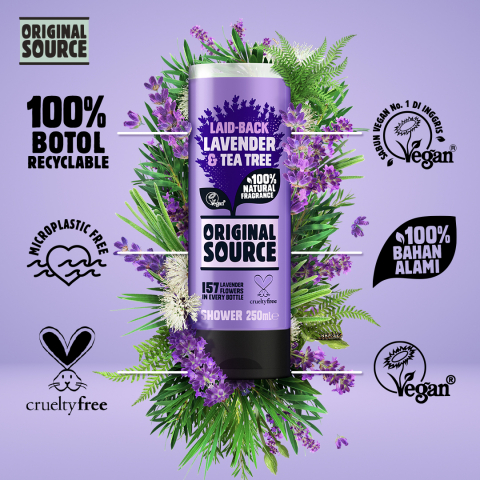 Gel de Dus, Original Source, Lavender & Tea Tree, 250 ml [3]