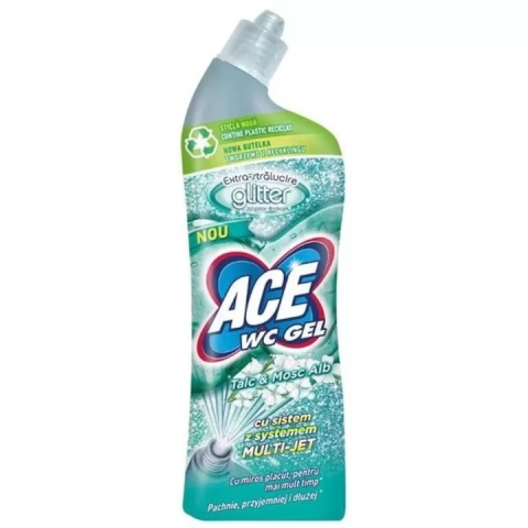 Produse de Curatenie - Gel Glitter Curatare WC, Ace, Talc & Mosc Alb, 700 ml