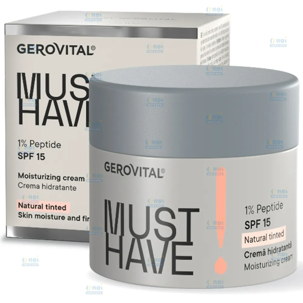 Creme de Fata - GEROVITAL MUST HAVE CREMA HIDRATANTA 1%PEPTIDE SPF15 50ML