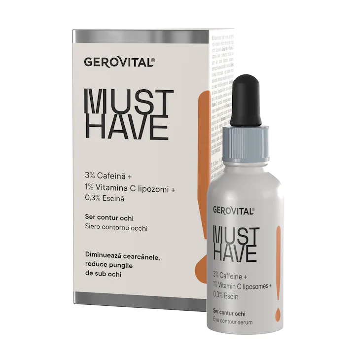 Ingrijire Personala - GEROVITAL MUST HAVE SER CONTUR OCHI 3%CAFEINA 30ML