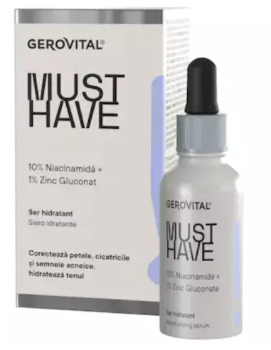 Ingrijire Personala - GEROVITAL MUST HAVE SER HIDRATANT 10%NIACINAMINA 30ML