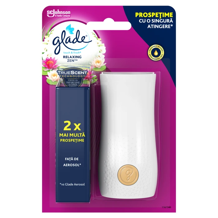 Odorizante WC - GLADE MICROSPRAY APARAT+REZERVA 10ML RELAXING ZEN, Odorizante camera