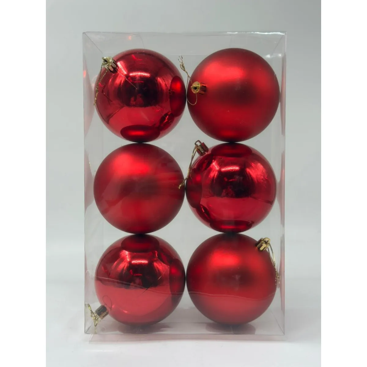 Articole Craciun - Globuri Craciun Din Plastic 10cm 1-46 6/set