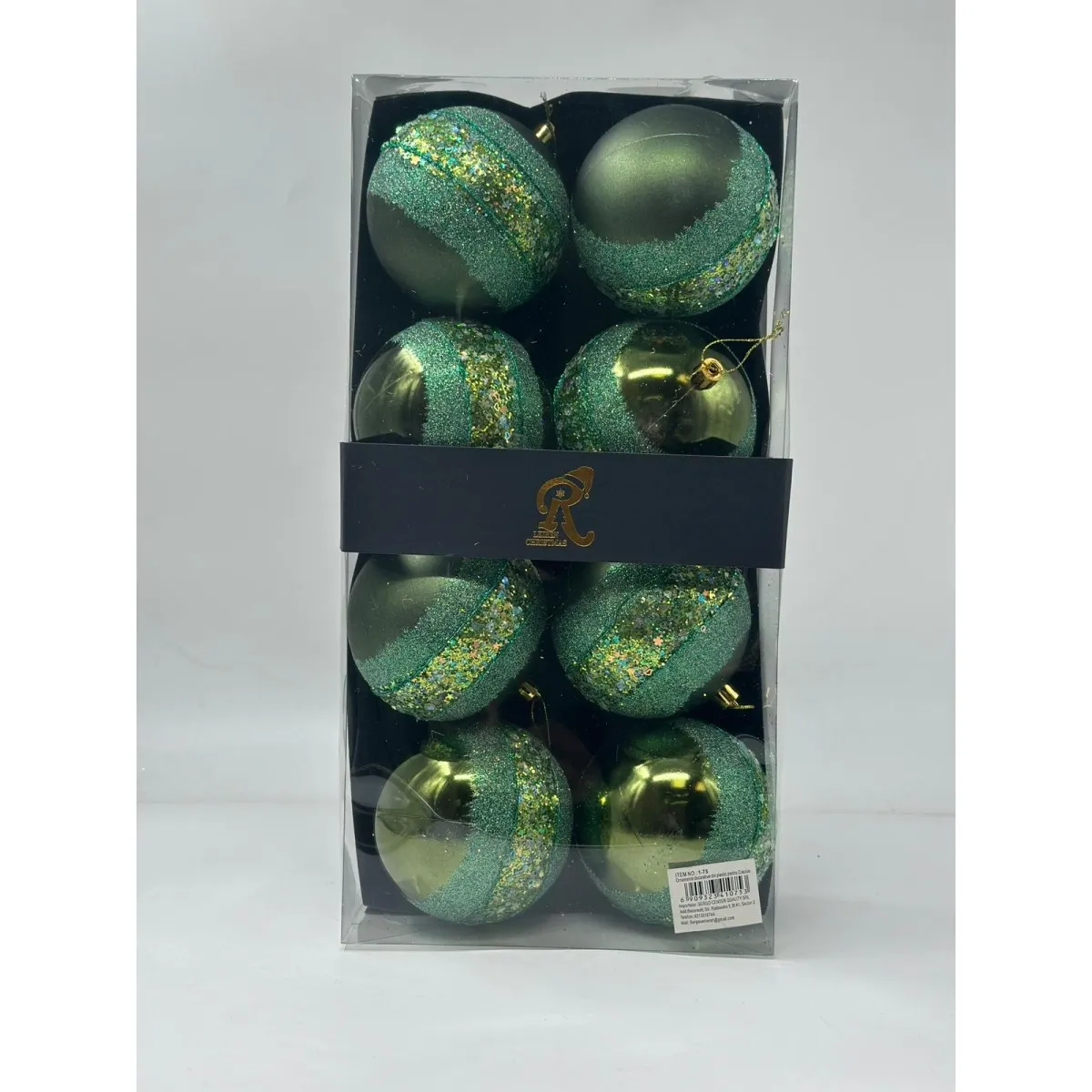 Articole Craciun - Globuri Craciun Din Plastic 10cm 1-75 6/set