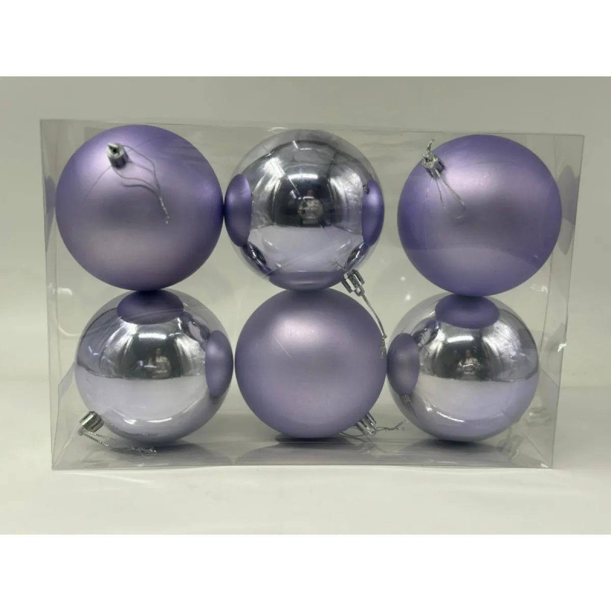 Articole Craciun - Globuri Craciun Din Plastic 10cm  6/set